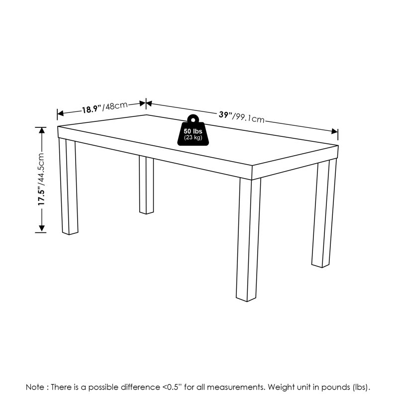 Malony Coffee Table, Amber Pine