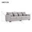 Bobi 4 Seater Linen Sofa & Chaise-1432732422
