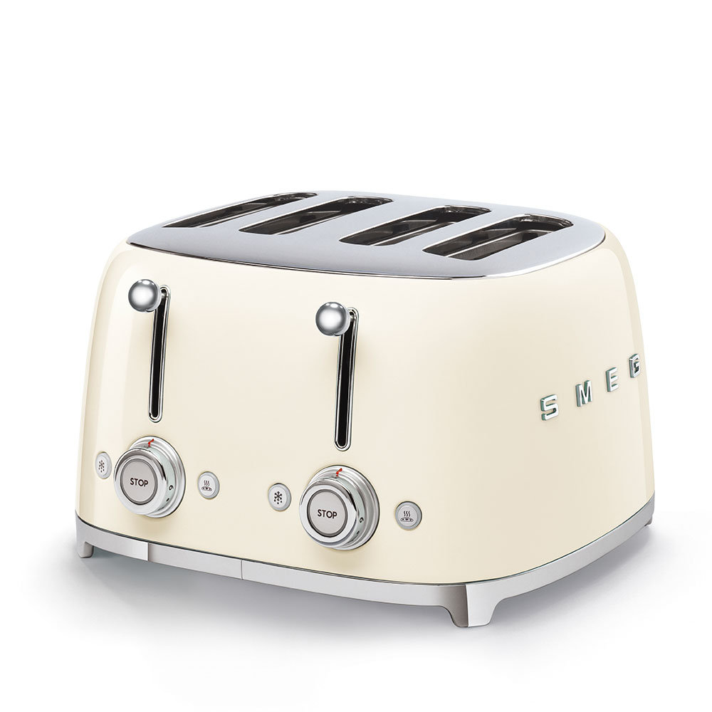 Ariete Vintage Style 4 Slice Toaster With Defrost And Reheat, Blue