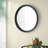 D20x1.5"Transitional Decor Style Mango Wood Wall Mirror Wall Decor-188196991