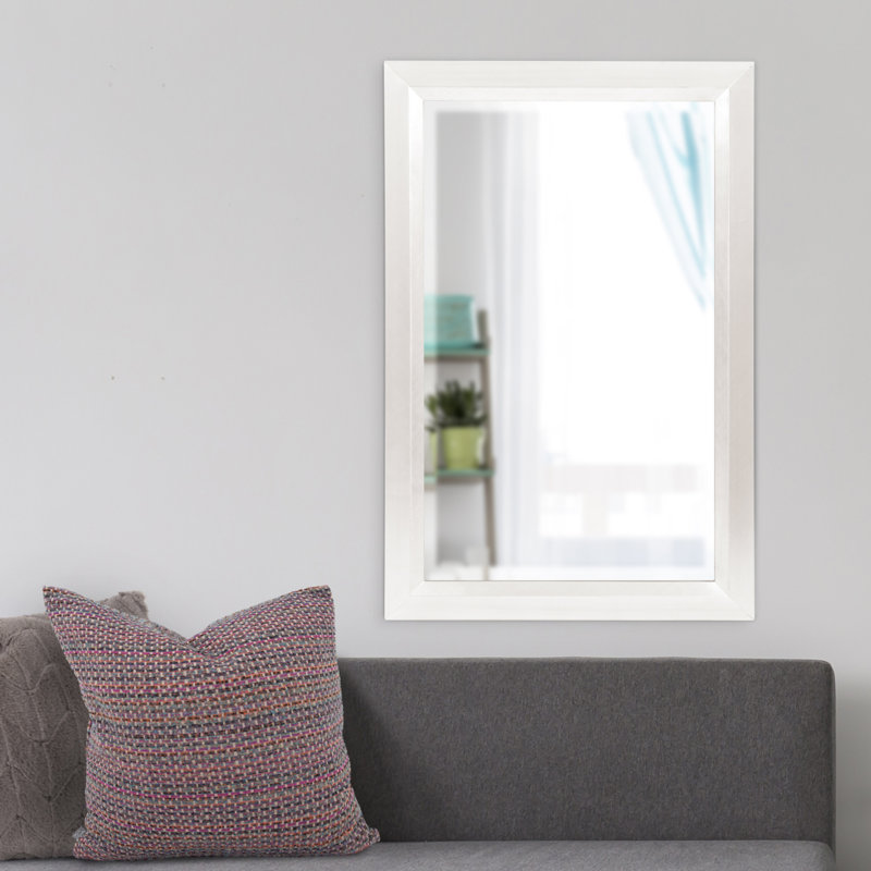 Buschwick Solid Wood Mirror, White