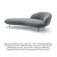 Chaise longue concubine moderne en tissu incurvé-568490170