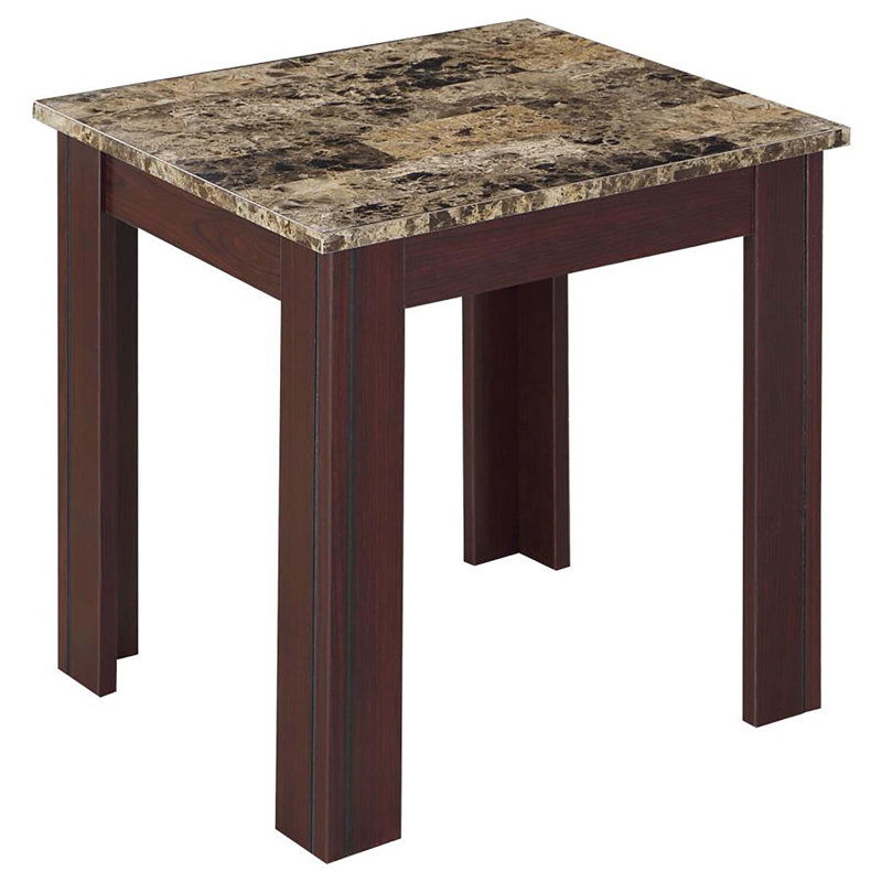  Ensemble de 3 tables basses Rhodes, Brun