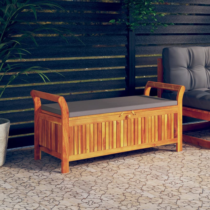 Banc de jardin Feloice, Gris foncé