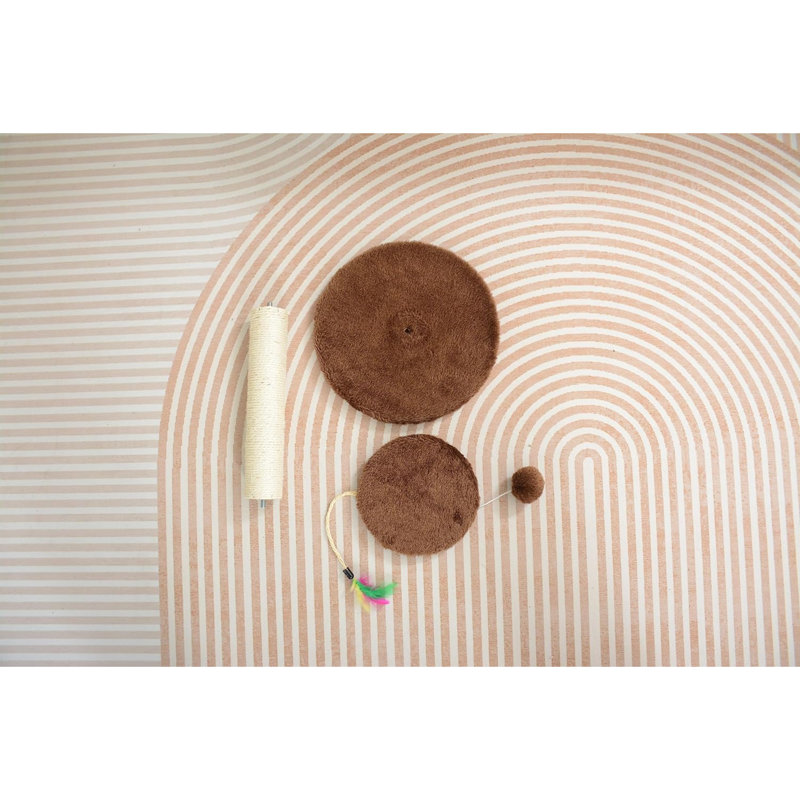 Grattoir pour chat avec corde en sisal naturel haut de gamme, Brun