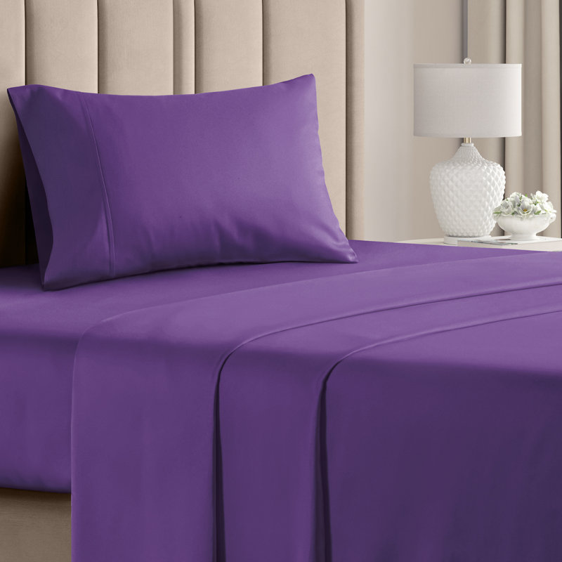 Twin XL Cream Microfiber Deep Pocket Sheet Set