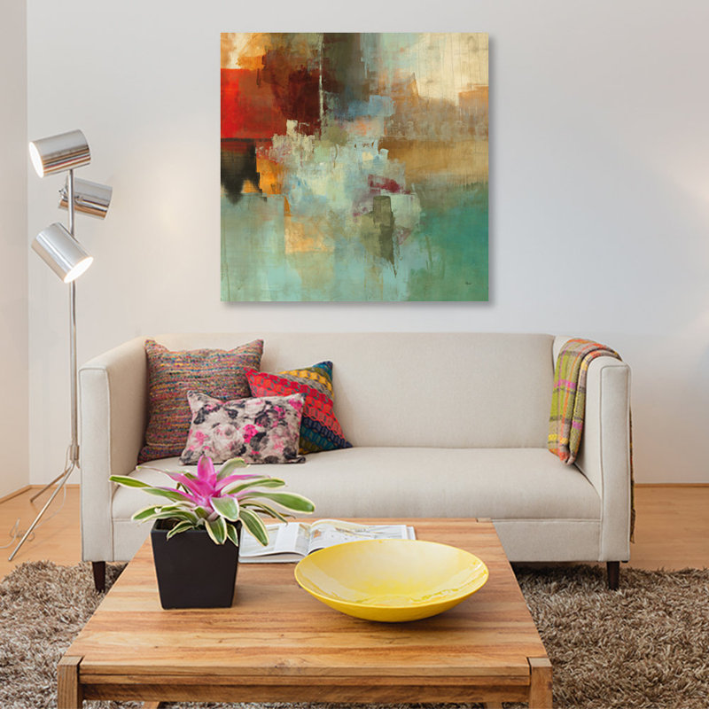 « big city i », impression sur toile, H 48 po x l 48 po x P 1,5 po, Toile tendue, Pas de tapis