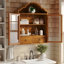 Armoire murale rétro en bois massif patiné-412608981