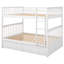 Lit superposé convertible blanc avec rangement de tiroir, double sur double, bois de pin massif pour les tiroirs de chambre à coucher-968866910-968866897