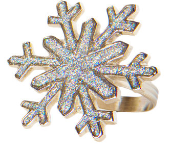 Shimmer Snowflake Brass Stainless Steel