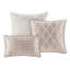 Taupe King Comforter Chenille - 7 Piece With Textured Design And Pillows Size Machine Washable Bedding