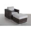 Fauteuil d'appoint rembourré confortable - aucun assemblage requis