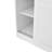 3-Door Shutter Wardrobe With Shelves, White