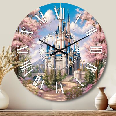 Enchantment Of Castles - Florida White Face Wall Clock
