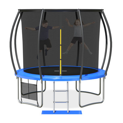 EROMMY Round Backyard Trampoline with Safety Enclosure