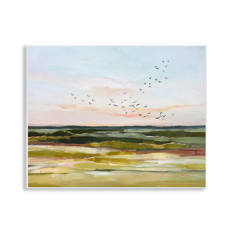 «Bird Flock over Grassland», art mural par Rebecca Fox