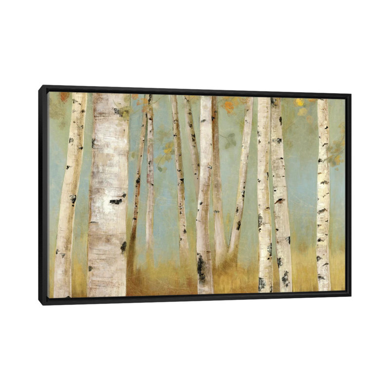 « eco i », reproduction sur toile, H 18 po x l 26 po x P 1,5 po, Toile encadrée noire, Pas de tapis