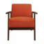 Fauteuil décoratif 32 pouces Rica, bois massif-116274044