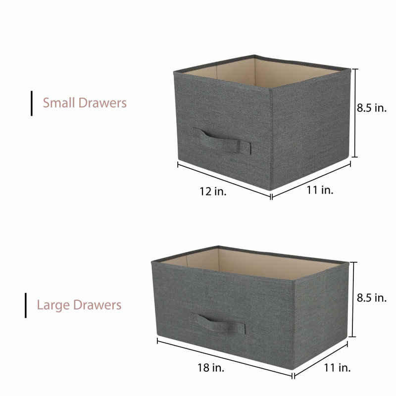 Gray Steel 39.37'' Industrial 5-Drawer Storage Dresser