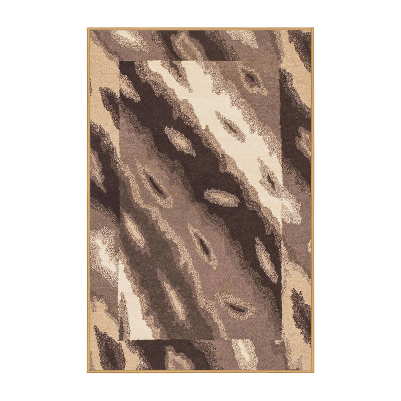 Abstract Indoor Rug, Rectangle 7' x 9'
