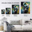 Wall Art Print Punk Music Artwork Guitarist Playing At Concert Vibrant Portrait Poster