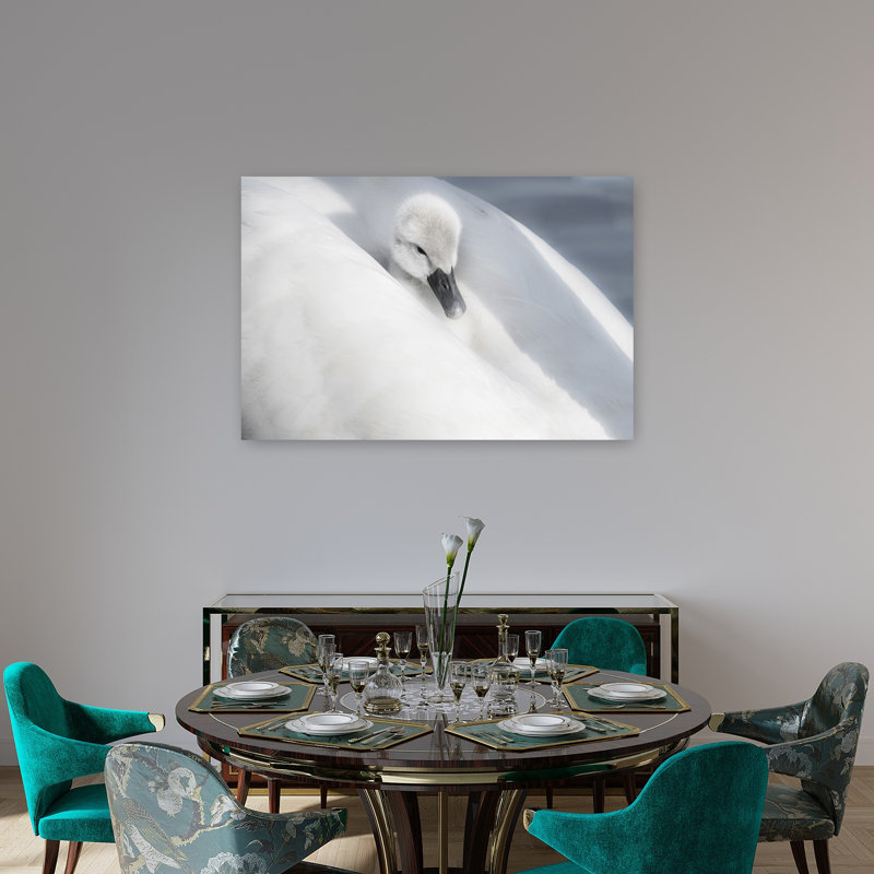 A Dress That Is Too Big Contemporary Bird Duck Nature Wildlife Wall Art Print 1 Piece Wrapped Canvas Wall Art