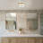 11.4" Modern LED Milk Glass Flush Mount-887198535