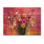 Célébration rose des bouquets assortis - Décoration murale en bois assortis - sur bois de pin naturel-1148755017