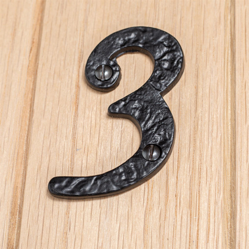 7.7cm H Iron House Number