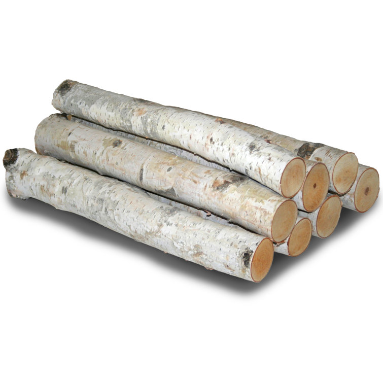 White Birch Logs, 5 count, 1-2 Inches Diameter, Approximately 11 Inches Long