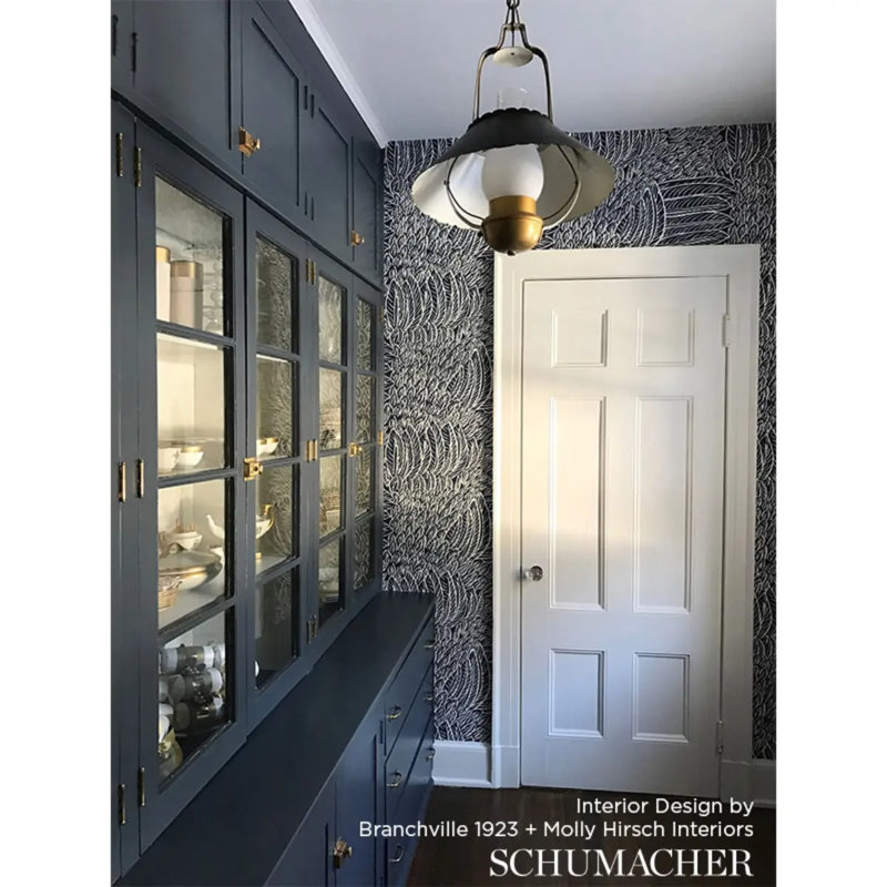Featherfest Wallpaper, Slate