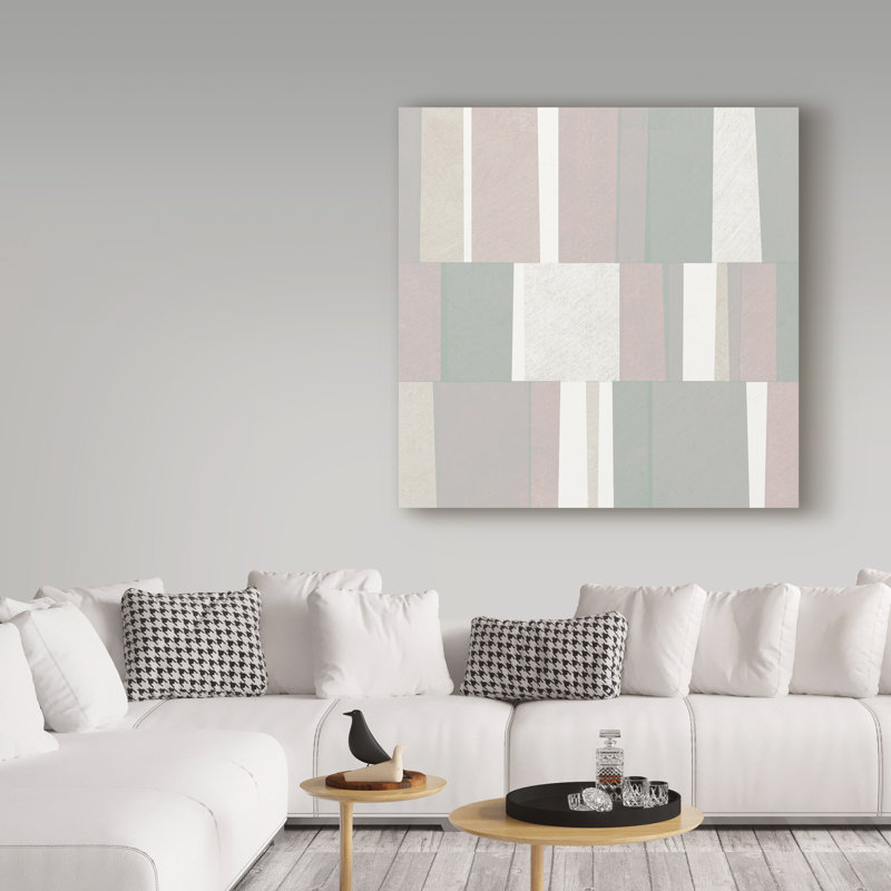 « pastel abstract », art sur toile tendue, H 14 po x l 14 po