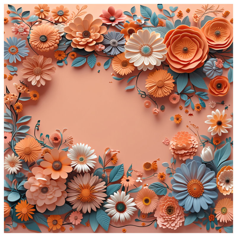 Coussin Floral Arrangement, 14 X 14 pouces
