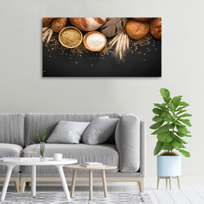 Bread And Wheat - Wrapped Canvas Print