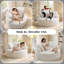 Méridienne ronde surdimensionnée avec coussin, méridienne rembourrée à assise profonde pour le salon ou la chambre à coucher-862184171