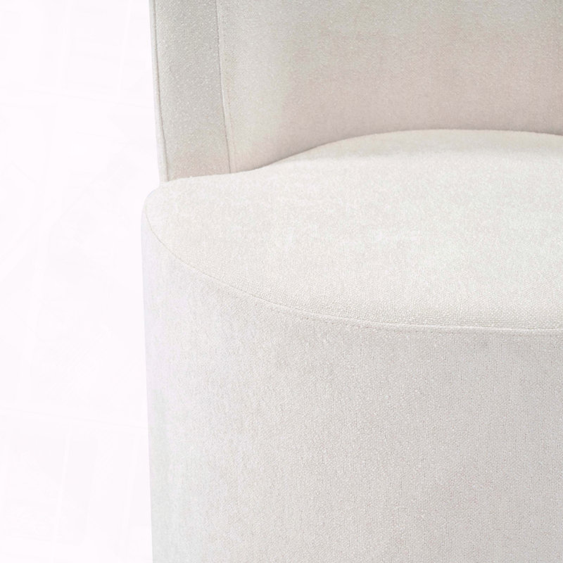 Chaise d'appoint rembourrée moderne et ergonomique