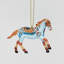 Ornement en forme de piste de poneys peints danseuse de sable