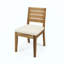 Chaise de salle à manger d'extérieur sans accoudoirs avec coussins (ensemble de 2), résistante aux intempéries et durable pour un patio
