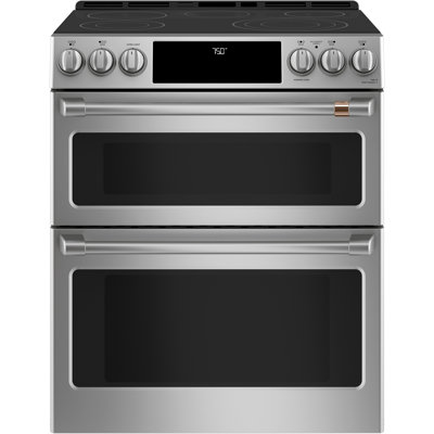 Café 30" 6.7 cu. ft. Smart Slide-in Electric Range with Convection and Radiant Cooktop