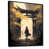 Toile avec cadre flottant noir