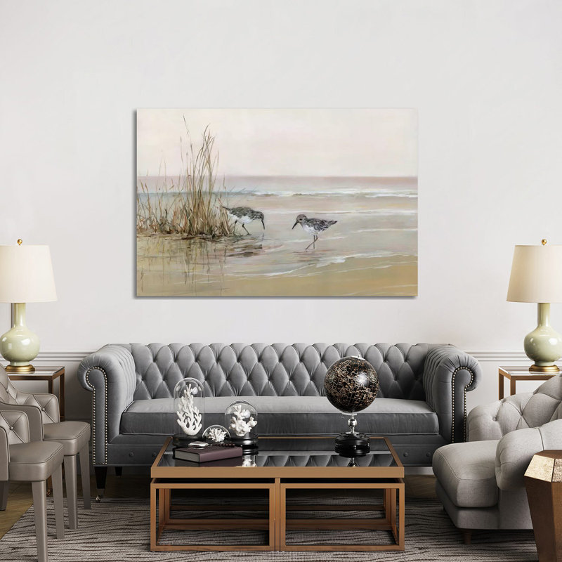 «Early Risers I» par Sally Swatland - reproduction d'art, H 12 po x l 18 po x 1,5 po, Toile tendue, Pas de tapis