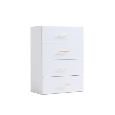 Altizer 25.5" W 4 Drawer Short Tower Closet Unit, Modular Closet System Series Part D