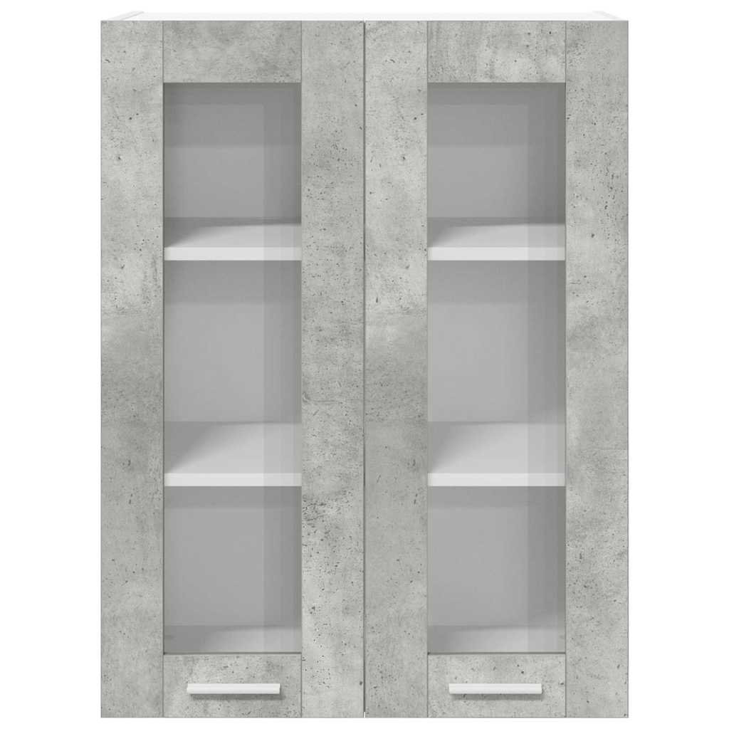 Vidaxl Hanging Cabinet With Storage Riga Grey Sonoma 60 X 31 X 80 Cm