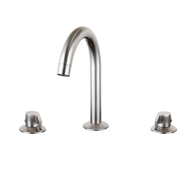 Ebony Widspread 3-hole,2-handle Bathroom Sink Faucet