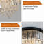 Lustre en cristal 20 lumières de luxe moderne 20 lumières encastrées noir mat-130217871
