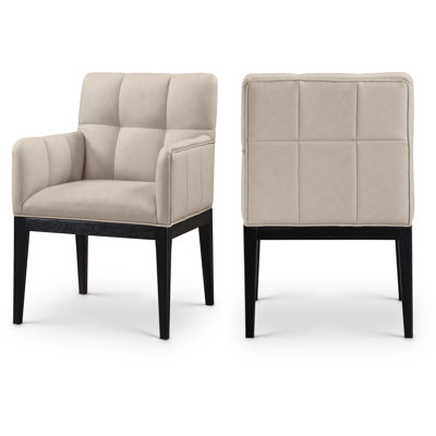 Adrian Vegan Leather Dining Arm Chair