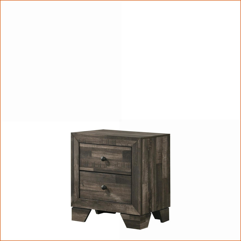 Rangement pour chambre à coucher à 2 tiroirs Rustic