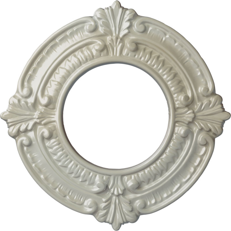 Médaillon de plafond Endurathane Benson, DO 9 po x P 4 1/8 po x P 5/8 po (convient aux auvents jusqu'à 4 1/8 po), Bleu Flash