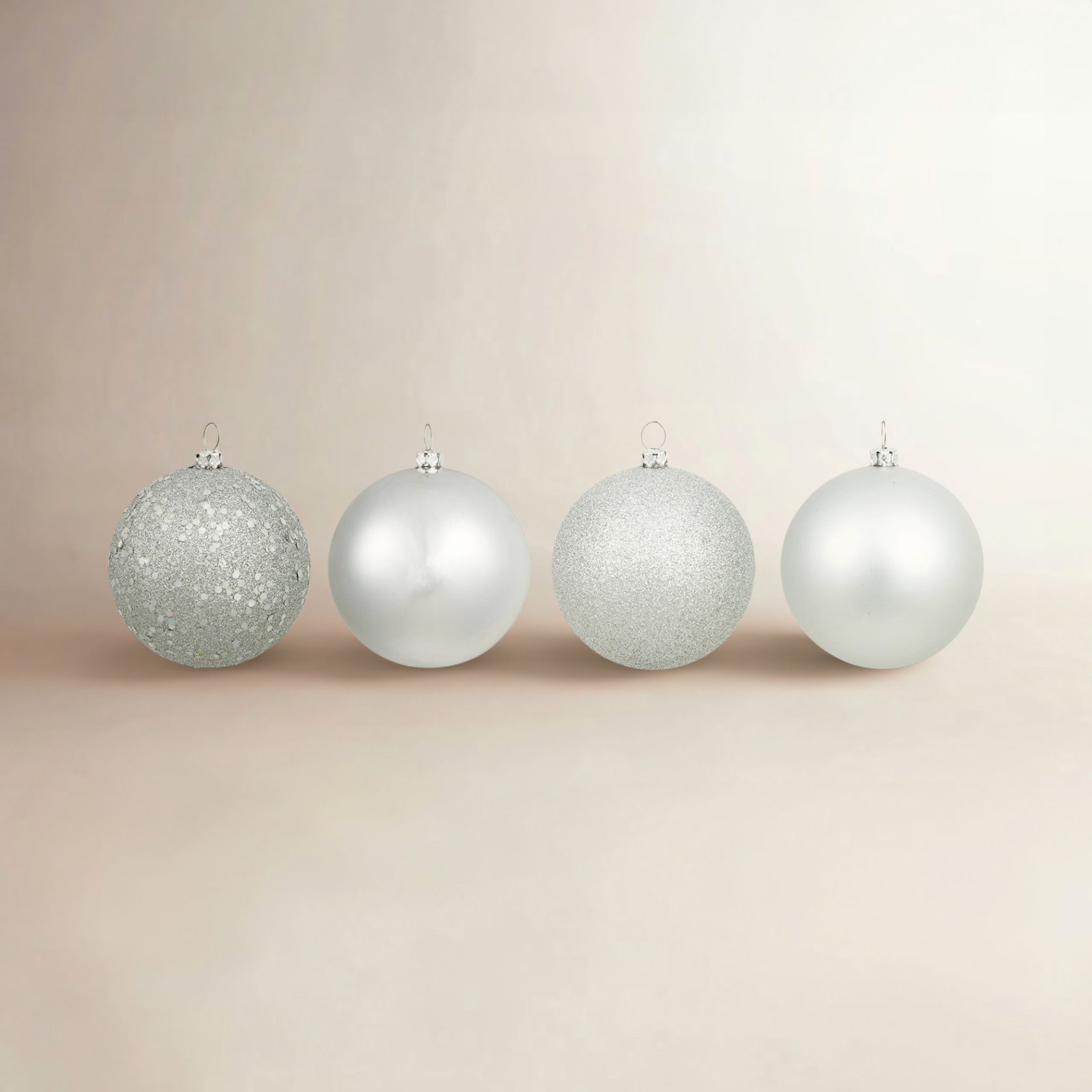 The Holiday Aisle® 4" Bauble, Silver