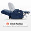 Fauteuil inclinable électrique de 27,2 po Syeda-113564149